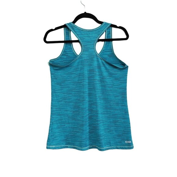 Reebok Performance Women's Racerback Tank Top Size Medium Striped Workout Tank - Picture 3 of 4